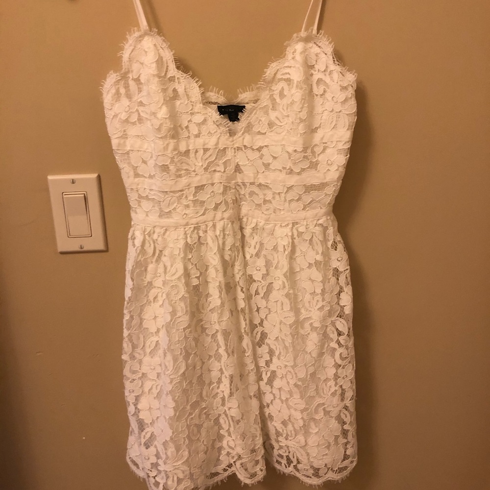 White Lacey mini dress (worn once!)